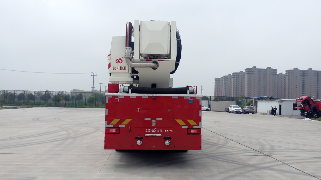 70 Meter Turntable Ladder Truck Rescue And Fire Fighting Vehicle