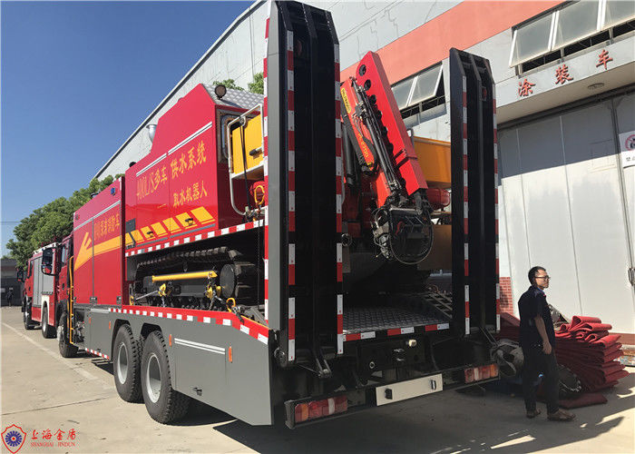 6x4 Drive Two Seats Remote Water Supply System Fire Truck 28 Ton 90km/H