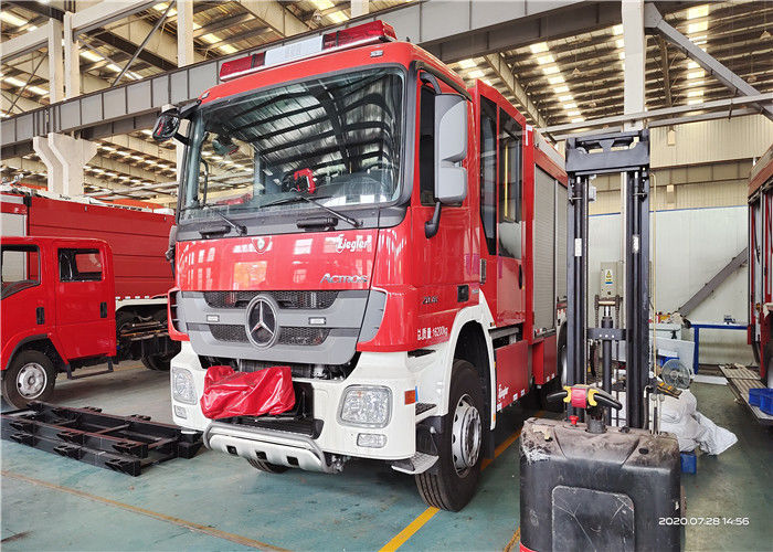 12250kg Six Cylinder 2400r/Min Fire Pumper Truck, Emergency Rescue Vehicle