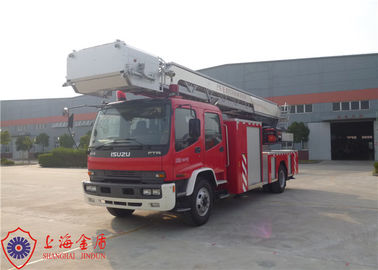 Camions de pompiers d'échelle pivotante de hauteur de travail des sièges 30m de la nouvelle génération six 2 axes