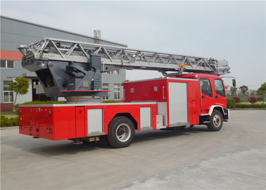camion de pompiers d'échelle pivotante de sièges du lecteur six de la hauteur de travail de 32m 4x2 avec le réservoir d'eau