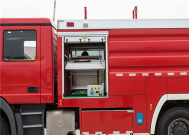 6x6 Drive Airport Fire Vehicles with Water Foam Monitor Throw Range Over 75m