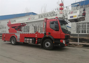 Camion de pompiers de plate-forme d'échelle pivotante de taille du lecteur 32m de l'empattement 4×2 de ccc 4745mm