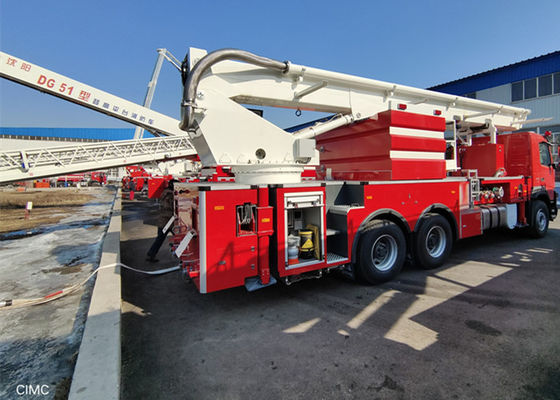 empattement de lutte contre l'incendie du lecteur 4500mm du véhicule 6x4 de plate-forme de l'échelle pivotante 435Hp