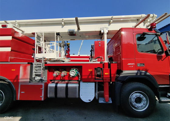 véhicule du feu d'échelle pivotante de 2100nm 1080rpm avec le moniteur 4800L/Min débordant du feu