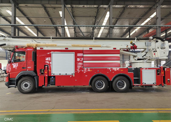 entraînement eau-eau du camion de pompiers 6×4 d'échelle de mousse et de tour 18550L de 25M Height 4000L