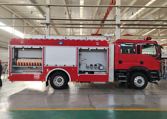 la commande de 276Kw 4x2 le camion de pompiers de la mousse les CAM d'air comprimé avec la transmission manuelle