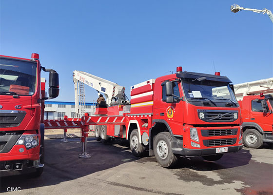 42600kg pleins 60M de masse Aerial Ladder Truck, véhicules de lutte contre l'incendie de style de M Cab H