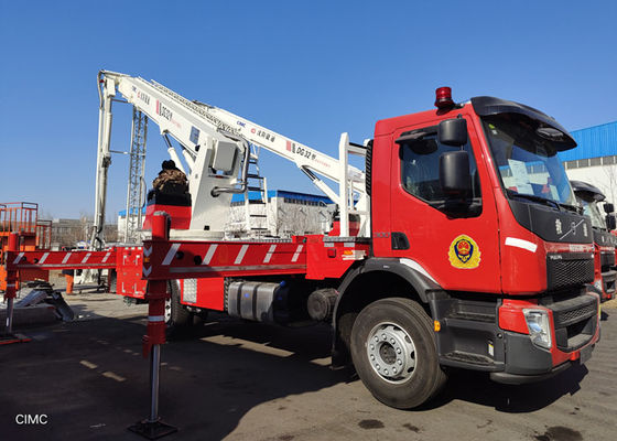 85km/H 315L Aerial Scaling Ladder Platform Fire Truck 2 Up Telescopic Boom