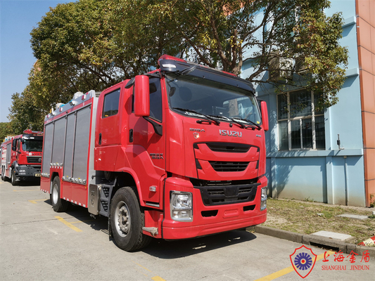 Moniteur à télécommande sans fil de double de la cabine 4×2 d'entraînement camion de lutte contre l'incendie de mousse